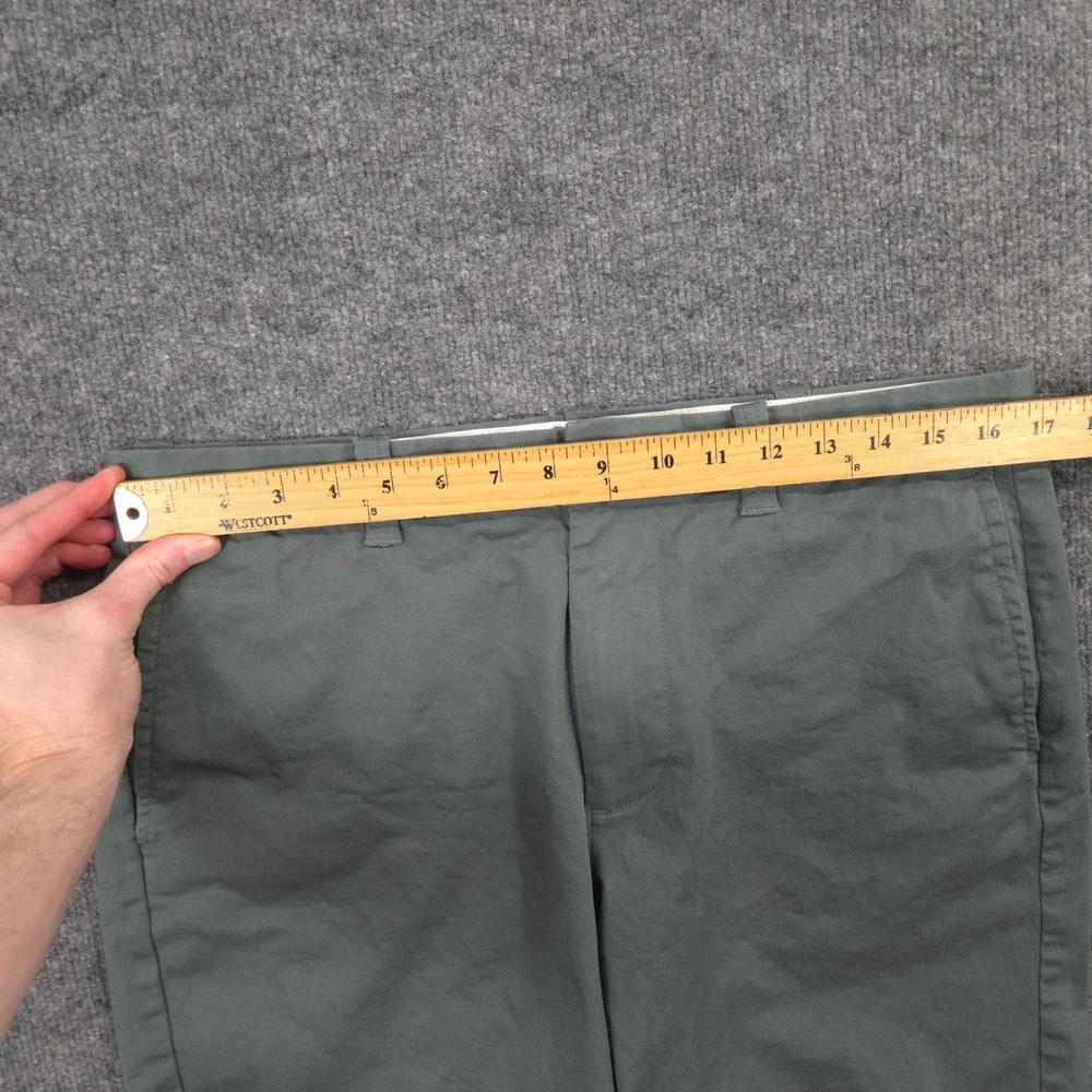 J Crew Flex Chino Shorts Mens 33 Sage Green Stretch Twill Preppy Golf 9 